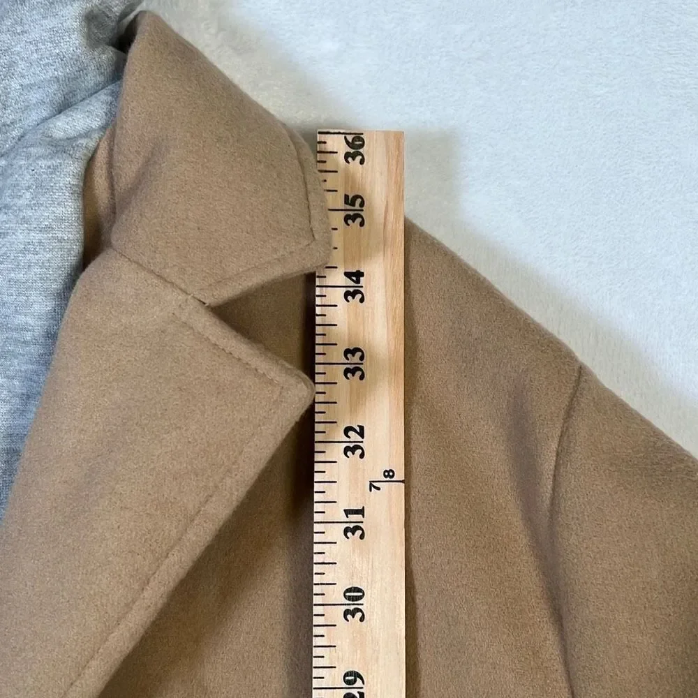 Fashion Nova tan‎ over coat with hoodie - Men Medium